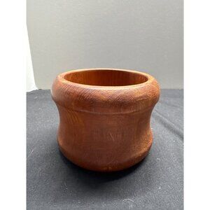 Vintage Goodwood Teak Wood Bowl Candle Holder Handcrafted In Thailand
